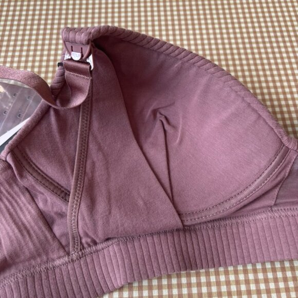 Kindred Bravely SMALL Bra Mauve Simply Sublime Nursing Wireless Back Closure - Picture 5 of 11